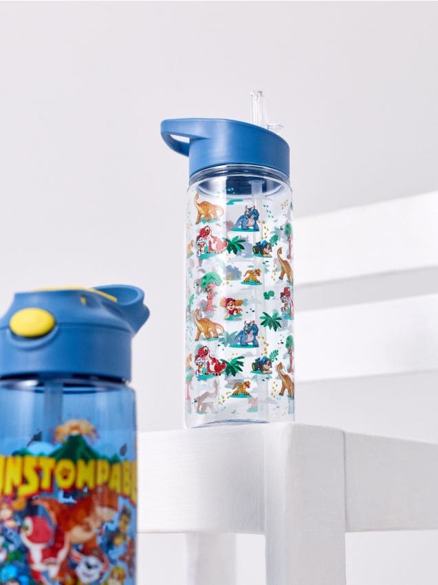 Sinsay - Sticlă de apă cu motiv PAW Patrol și dinozauri - multicolor