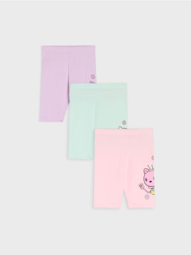 Sinsay - Kolarki z nadrukiem 3 pack Gabby's Dollhouse - wielobarwny