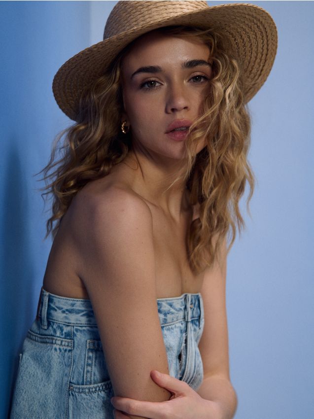 Sinsay - Pălărie împletită - bej