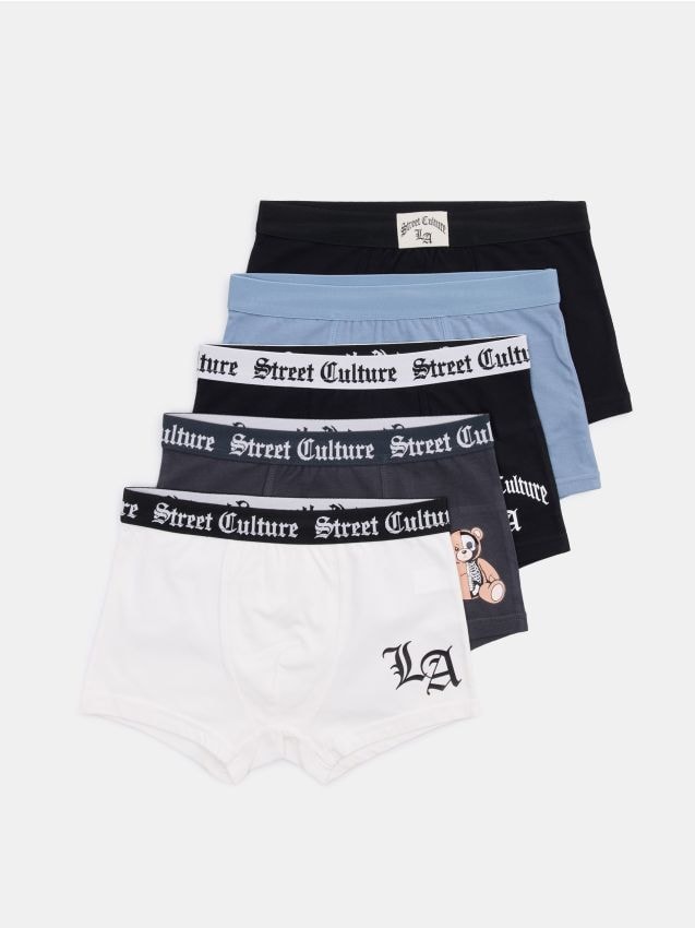 Sinsay - Boxeri din bumbac cu motiv LA 5 pack - multicolor
