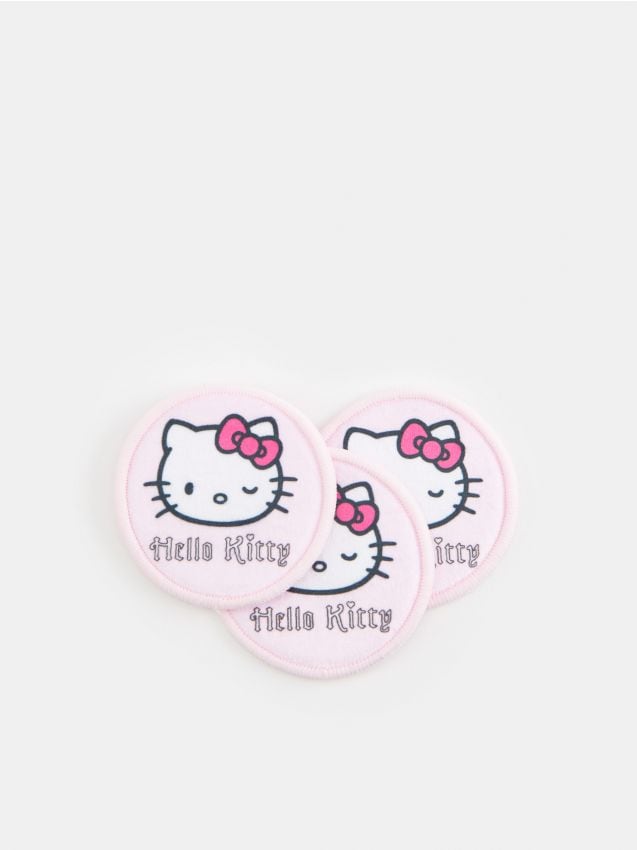 Set de 3 dischete de curățare reutilizabile Hello Kitty Culoare