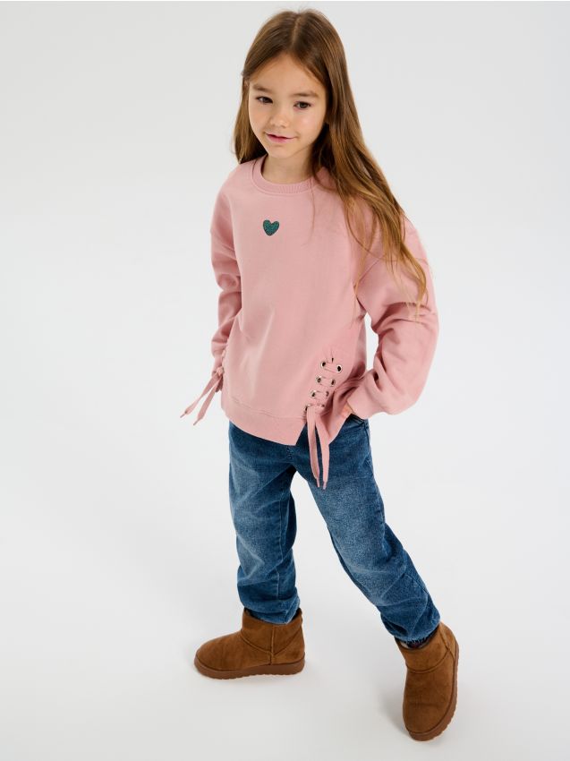 Sinsay - Blugi jogger - albastru