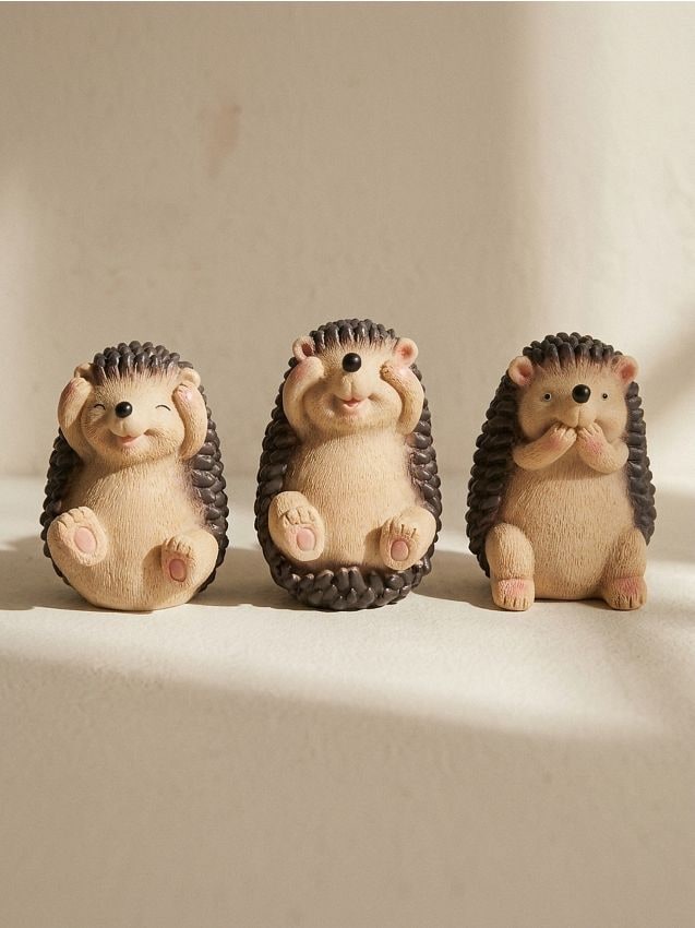 Sinsay - Set de figurine decorative cu arici 3 pack - multicolor