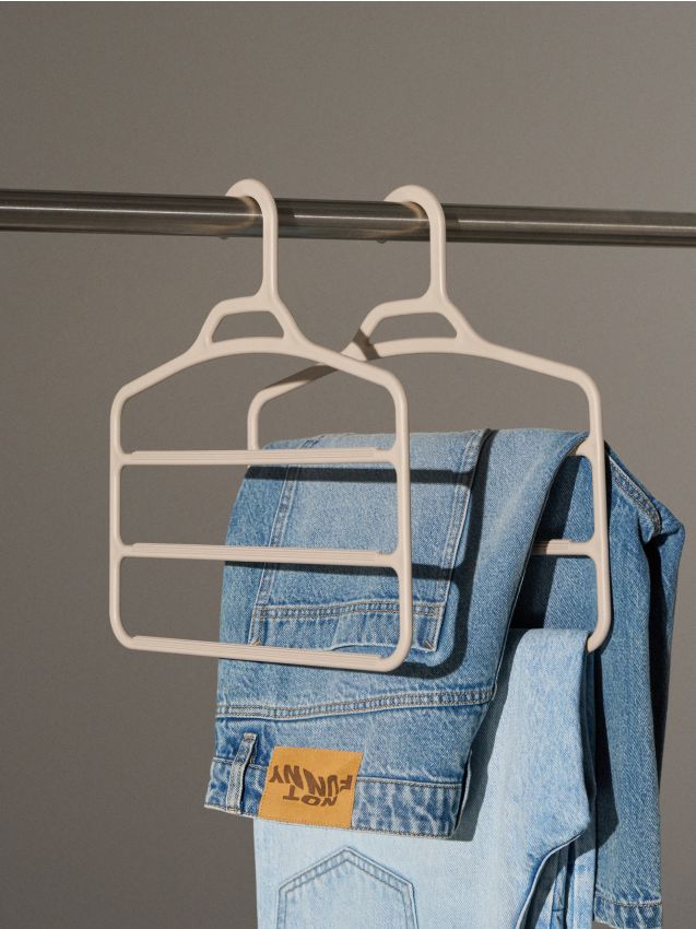 Sinsay - Umeraș multistrat pentru pantaloni 2 pack - bej