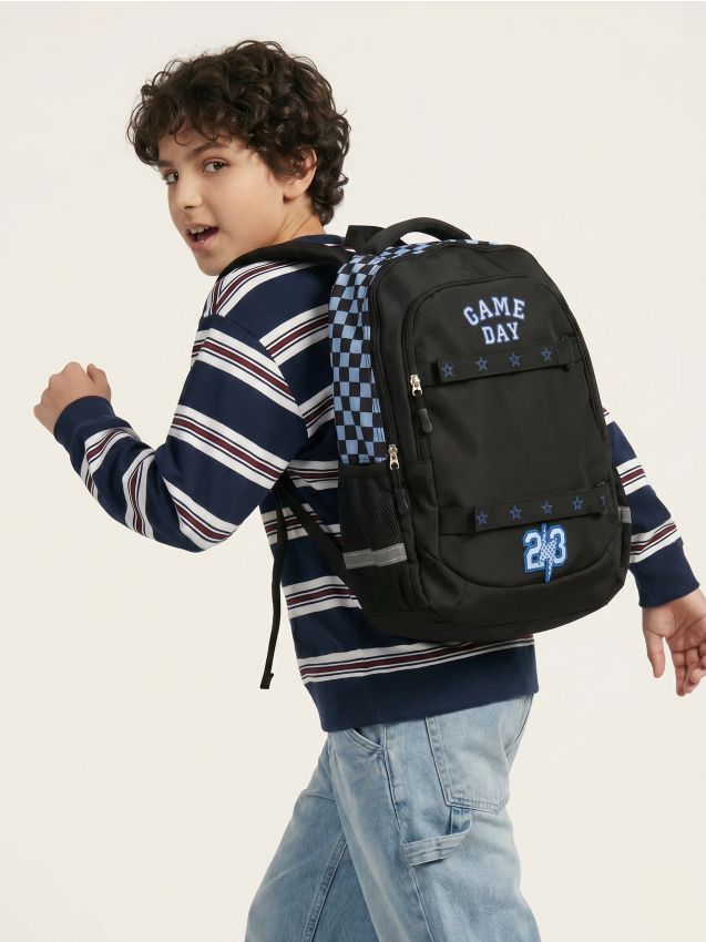 Sinsay - Rucsac cu curele și elemente reflectorizante - multicolor