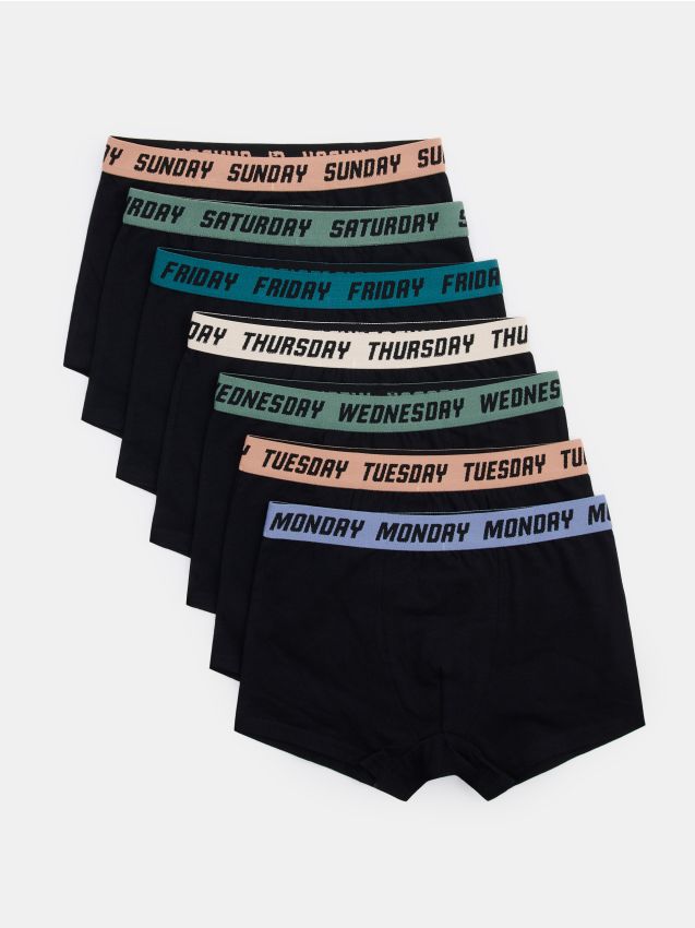 Sinsay - Boxeri din bumbac 7 pack - multicolor