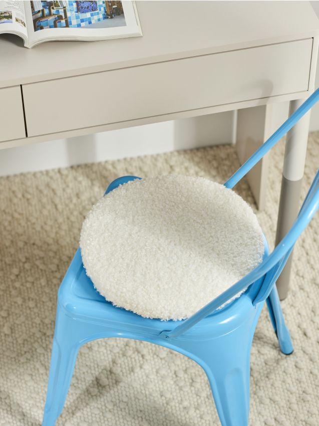 Sinsay - Pernă cu blană sintetică - crem