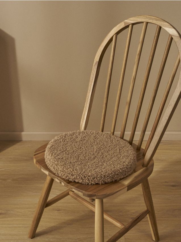 Sinsay - Pernă cu blană sintetică - bej