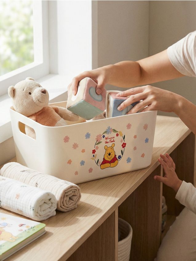 Sinsay - Cutie de depozitare cu mânere Winnie the Pooh - crem