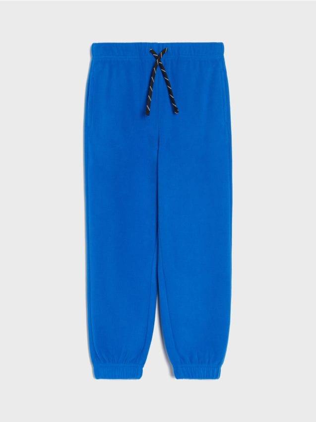 Sinsay - Pantaloni sport din fleece Active - albastru