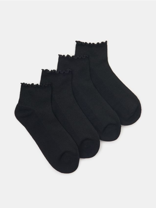 Sinsay - Ponožky 4 pack - čierna