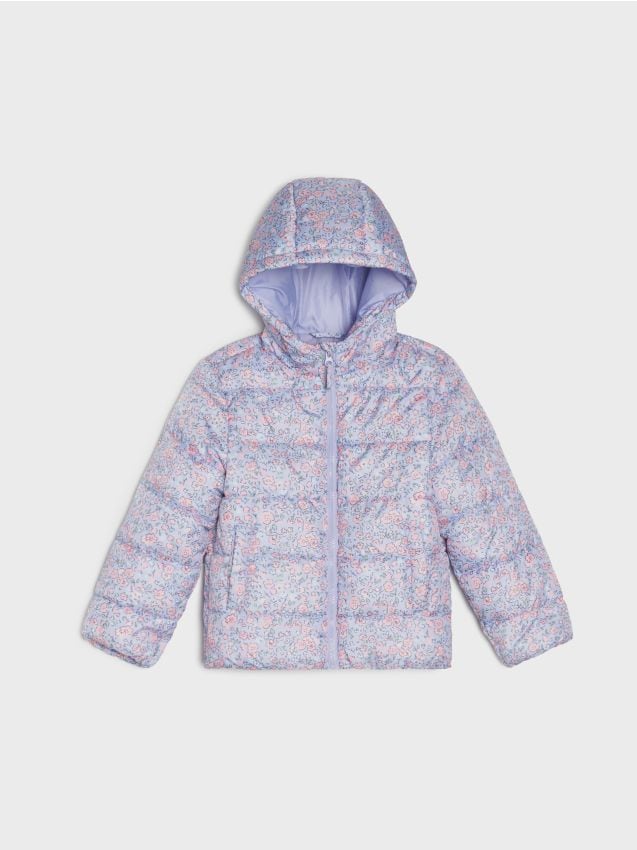 Sinsay - Prešívaná puffer bunda s kapucňou - viacfarebná