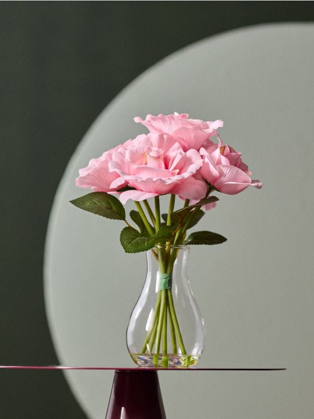 Pianta decorativa – bouquet di rose - rosa pastello