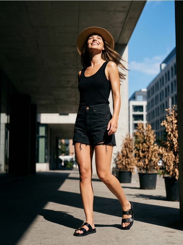 Sinsay - Top din tricot - negru