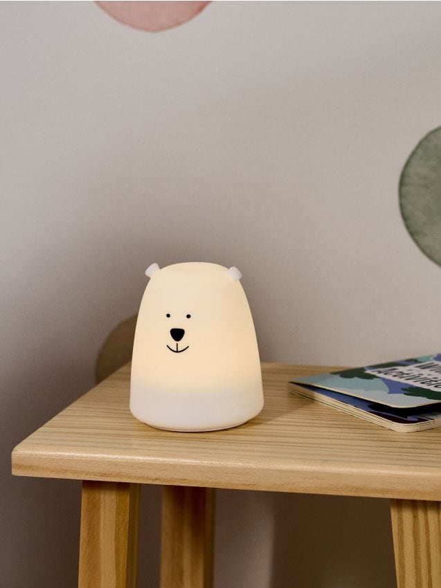 Sinsay - LED lampa v tvare medveďa - biela