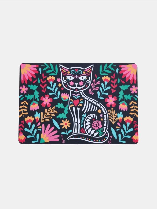 Sinsay - Covoraș cu imprimeu de pisică Día de los Muertos - multicolor
