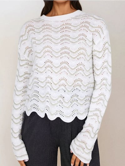 Sweter w paski