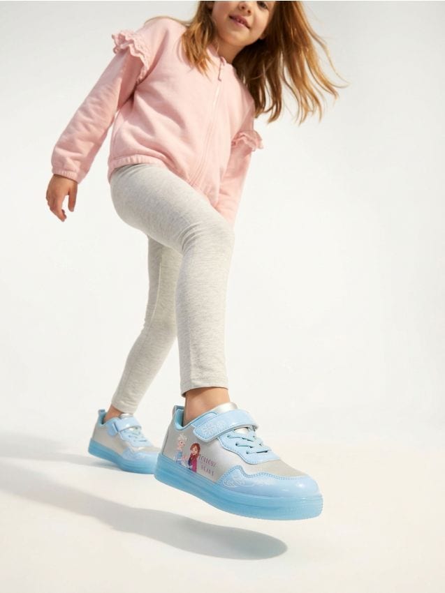 Sinsay - Adidași cu talpă luminată cu LED Frozen - albastru-pal