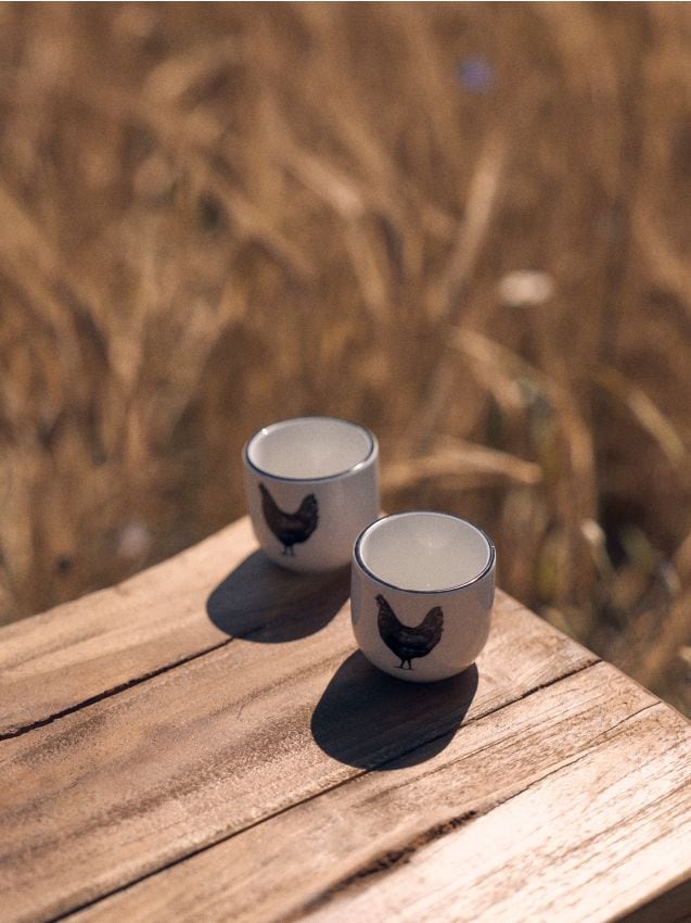 Sinsay - Pohár s potlačou 2pack - biela