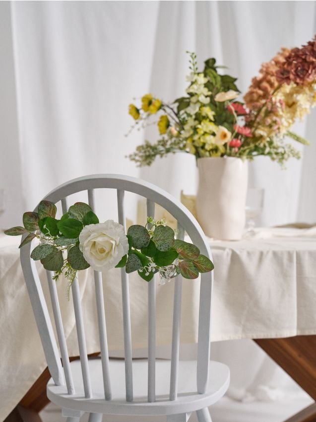 Sinsay - Ornament decorativ vegetal - alb