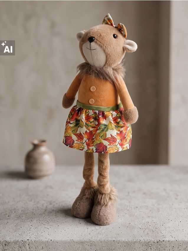 Sinsay - Decorațiune de sine stătătoare în formă de capibara cu motiv de toamnă - multicolor