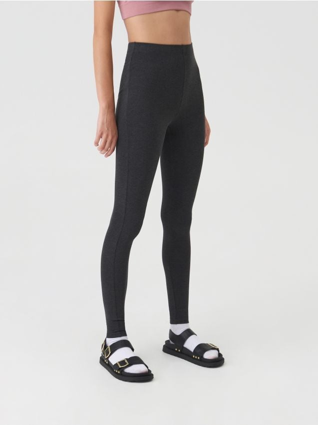 Sinsay - Legginsy basic - szary
