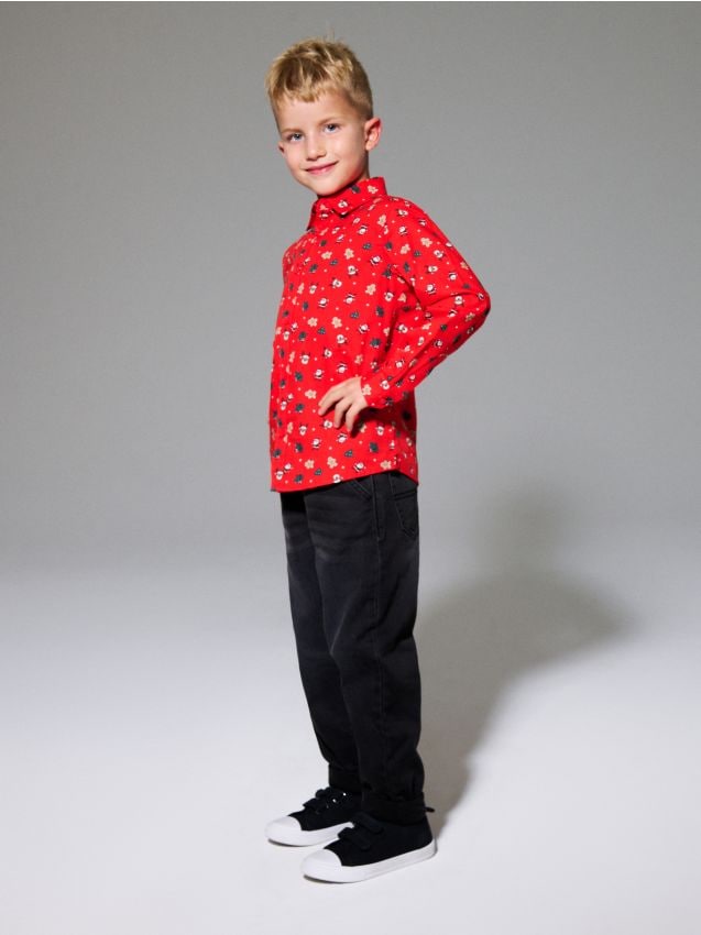 Sinsay - Blugi jogger - negru