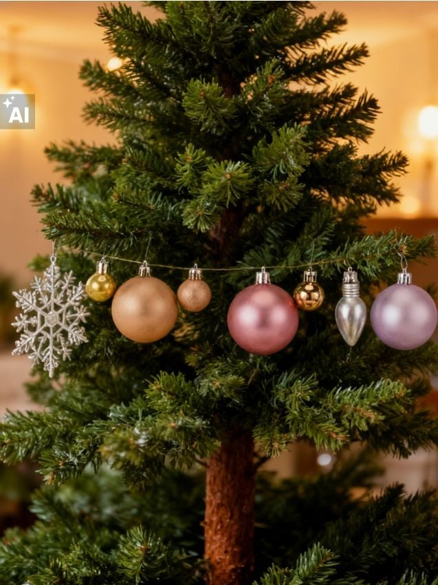 Sinsay - Set de decorațiuni de brad – 50 bucăți globuri și fulgi de zăpadă - multicolor