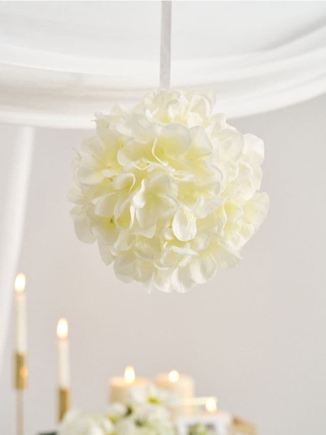 Sinsay - Sferă florală decorativă - alb