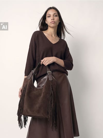 Oversize светр з рукавами кімоно, з домішкою вовни