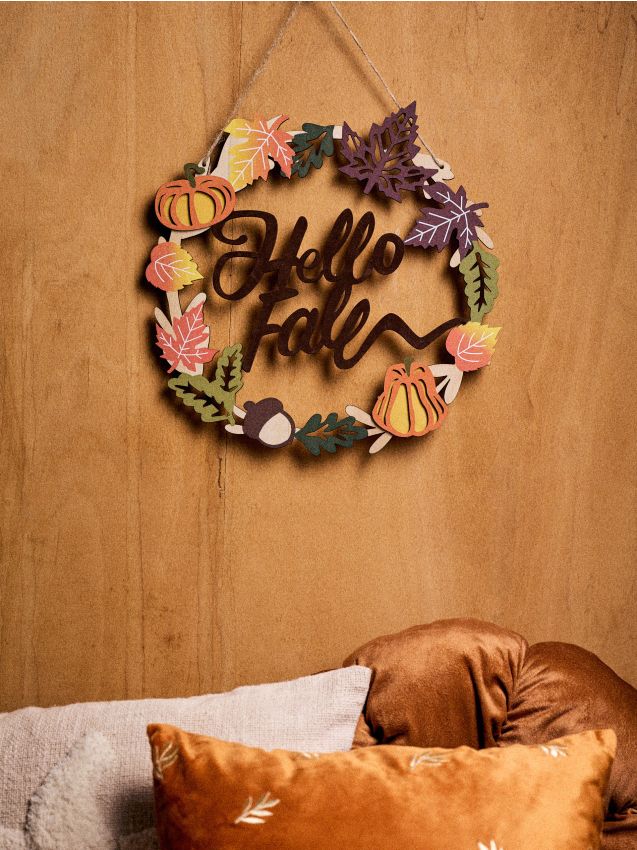 Sinsay - Decorațiune suspendată de toamnă cu textul „Hello Fall” - multicolor