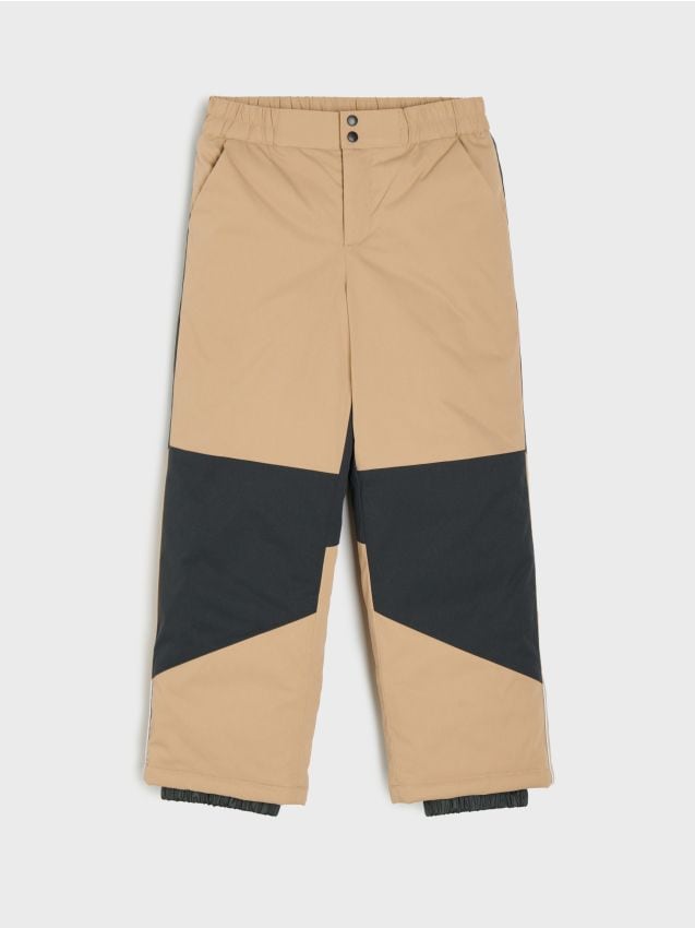Sinsay - Pantaloni de schi cu elemente reflectorizante - gri-maroniu