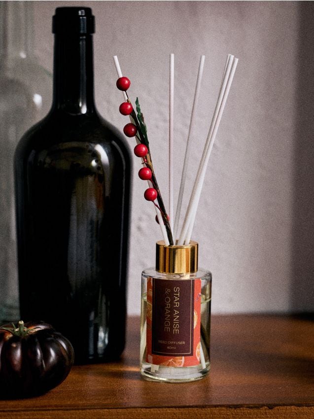 Sinsay - Difuzor de aromă cu bețișoare Star Anise & Orange - chihlimbariu