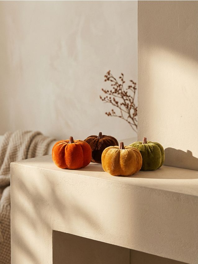 Sinsay - Set de dovleci decorativi cu finisaj catifelat 4 pack - multicolor
