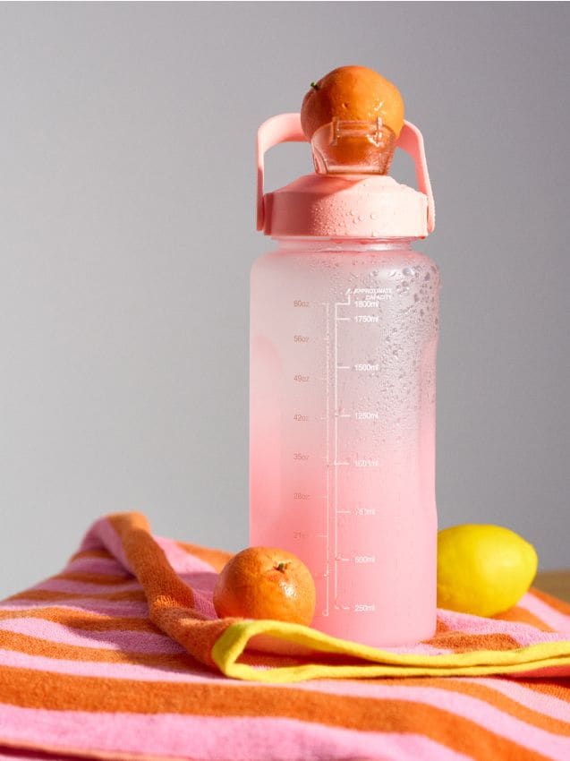 Borraccia con scala graduata e manico Colore rosa - SINSAY - 380ES-30X