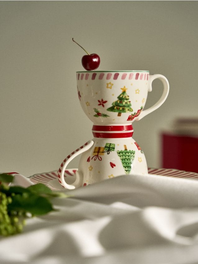 Sinsay - Pohár s vianočným motívom - levanduľová