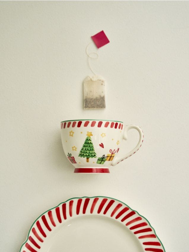 Sinsay - Pohár s vianočným motívom - červená