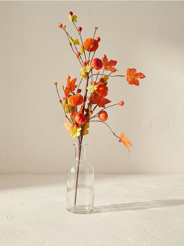 Sinsay - Plantă decorativă cu motiv de dovleac și frunze de toamnă - multicolor