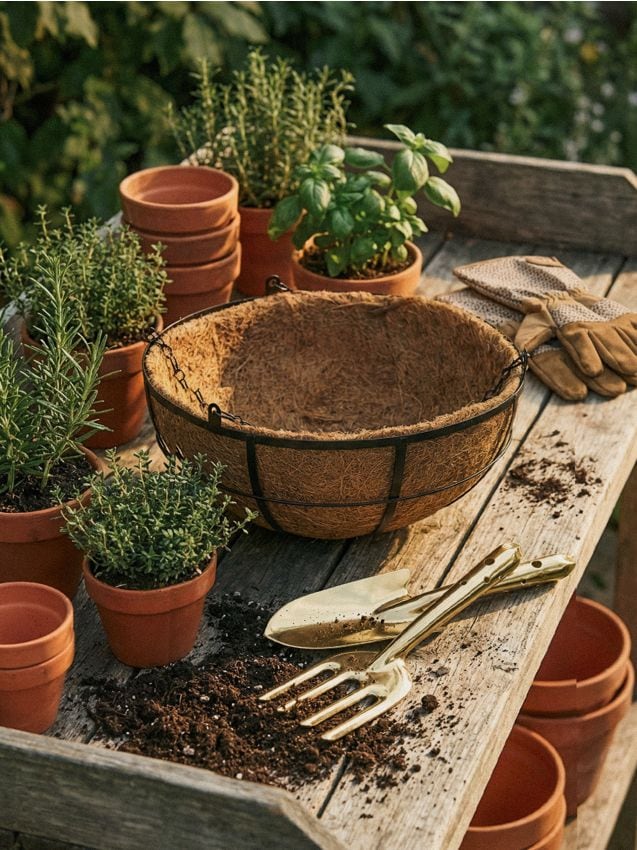 Sinsay - Ghiveci suspendat pentru flori - maro