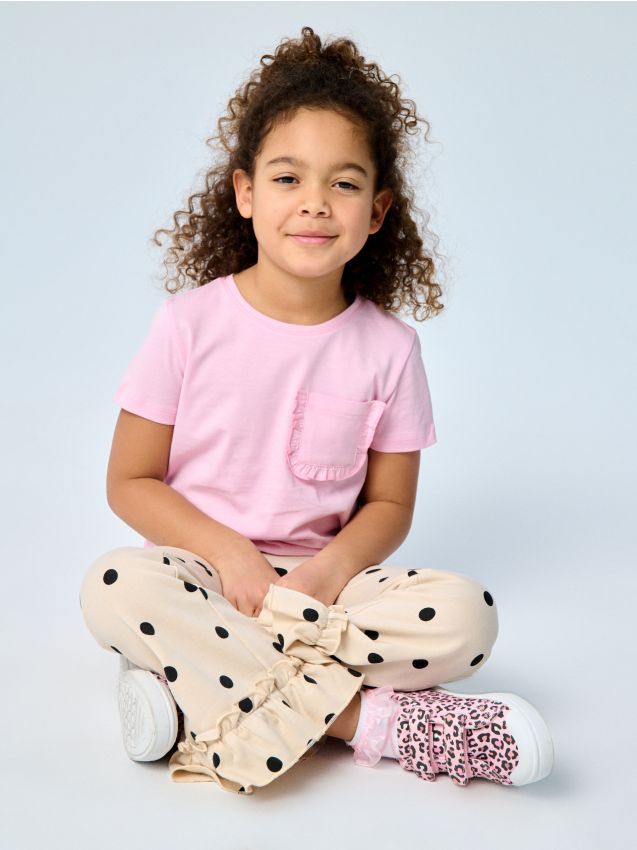 Sinsay - Tricou din bumbac - roz