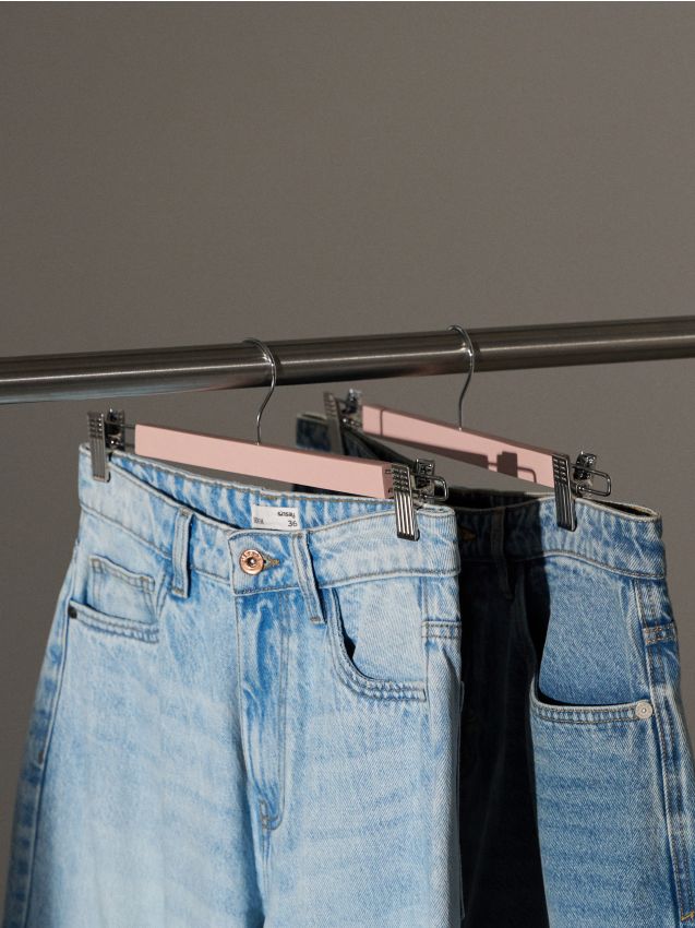 Sinsay - Set de umerașe pentru pantaloni 2 pack - roz-pastel