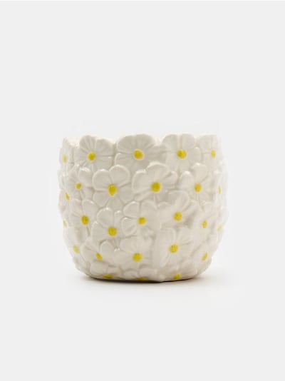 Горщик з мотивом ромашок