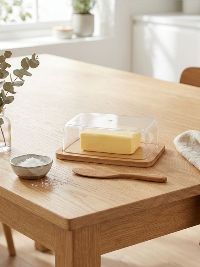 Sinsay - Farfurie pentru unt - bej