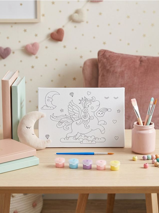 Sinsay - Set de pictură după numere cu motiv de unicorn - multicolor