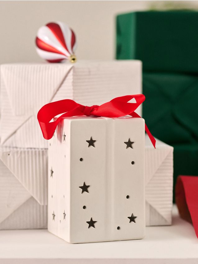 Sinsay - Lampă de masă decorativă LED cu tematică de Crăciun - alb