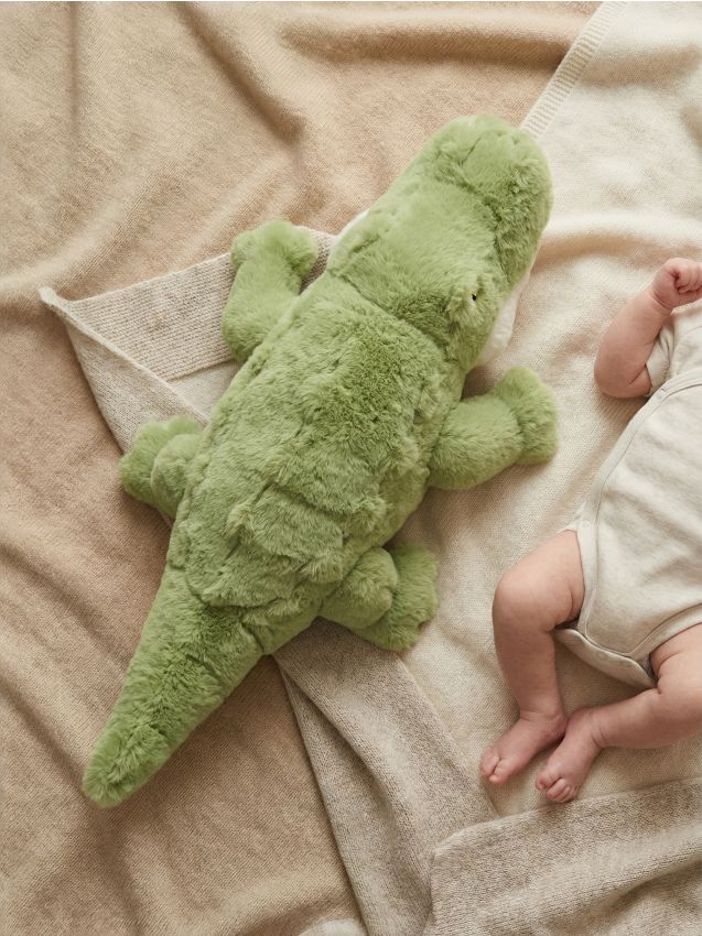 Sinsay - Jucărie de pluș în formă de crocodil - verde