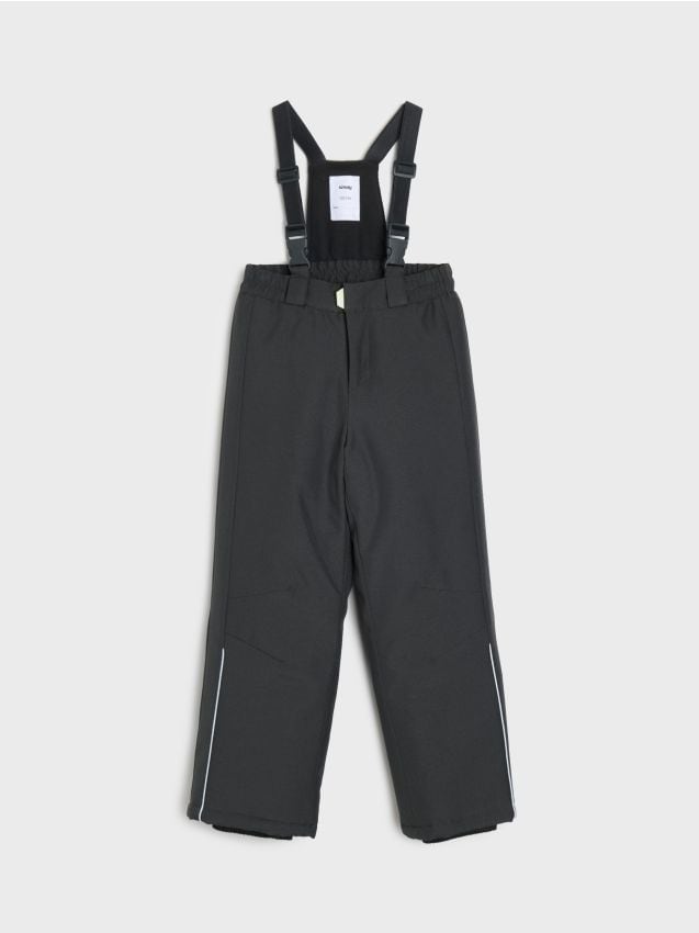 Sinsay - Pantaloni de schi cu elemente reflectorizante - negru-antracit