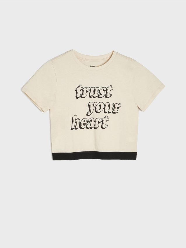 Crop top oversize - SINSAY