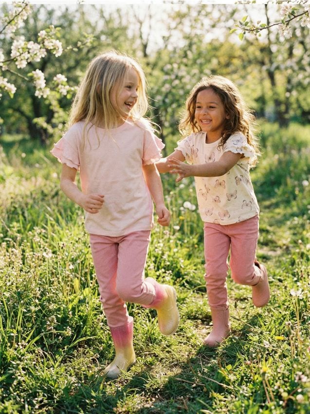 Sinsay - Tricouri din bumbac cu volane decorative 2 pack - multicolor