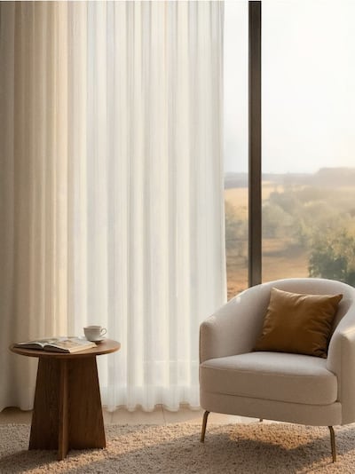 Штора з декоративною ниткою